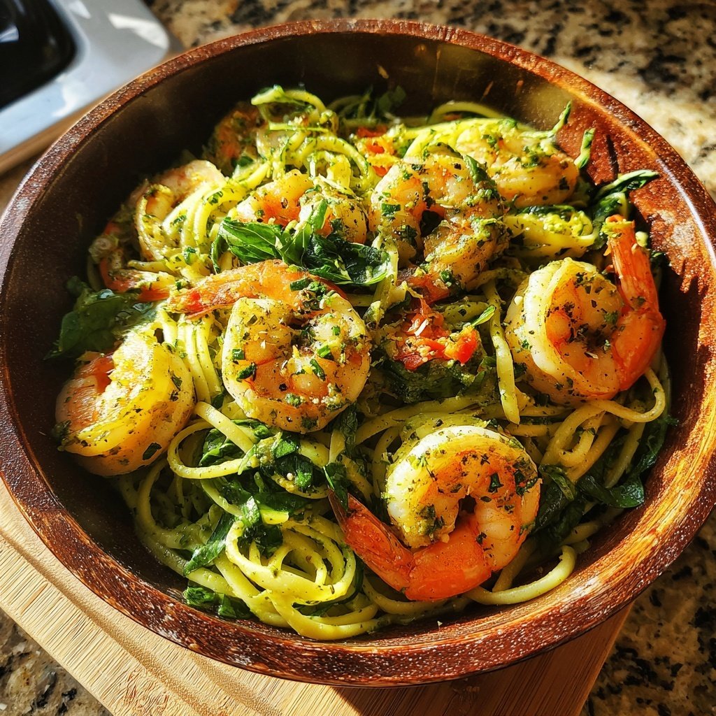 Fresh Herb Pasta with Shrimp