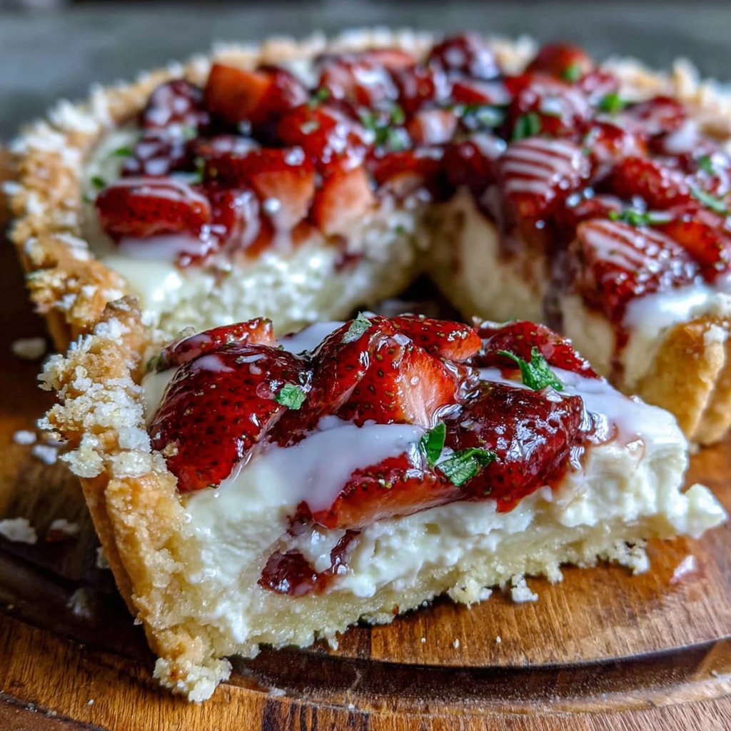 Zesty Lemon Strawberry Tart