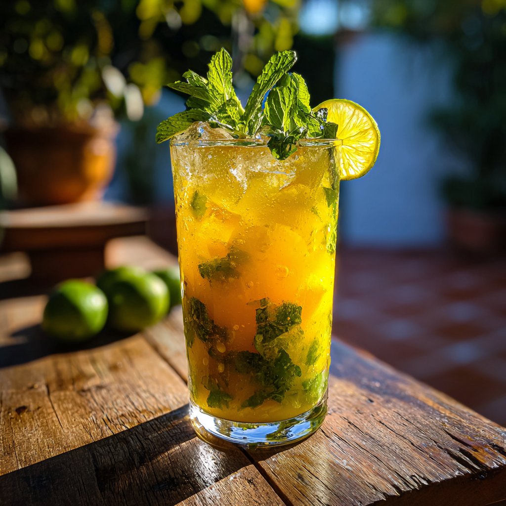 Spicy Mango Mojito Mocktail